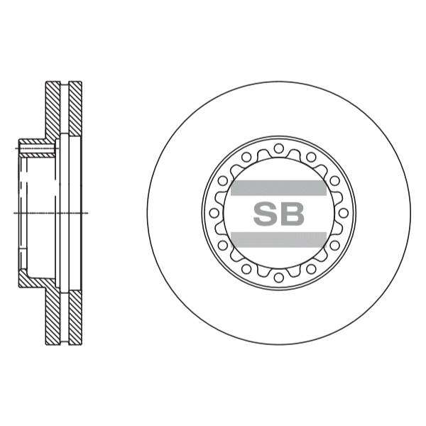 Передний тормозной диск SANGSIN SD4331