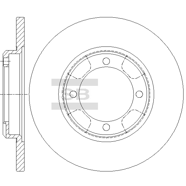 Передний тормозной диск SANGSIN SD4340