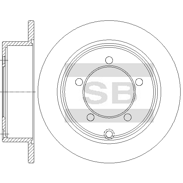 Передний тормозной диск SANGSIN SD4341