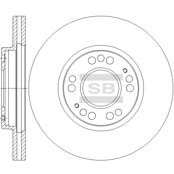 Передний тормозной диск SANGSIN SD4342