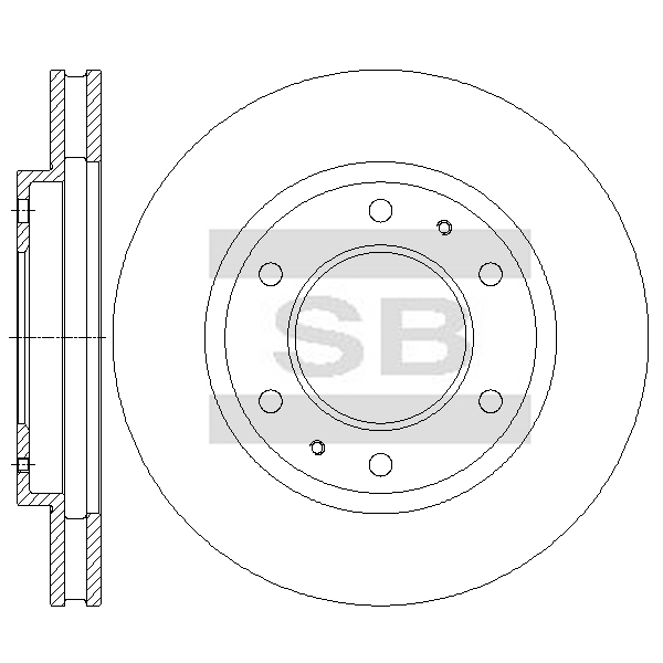 Передний тормозной диск SANGSIN SD4346