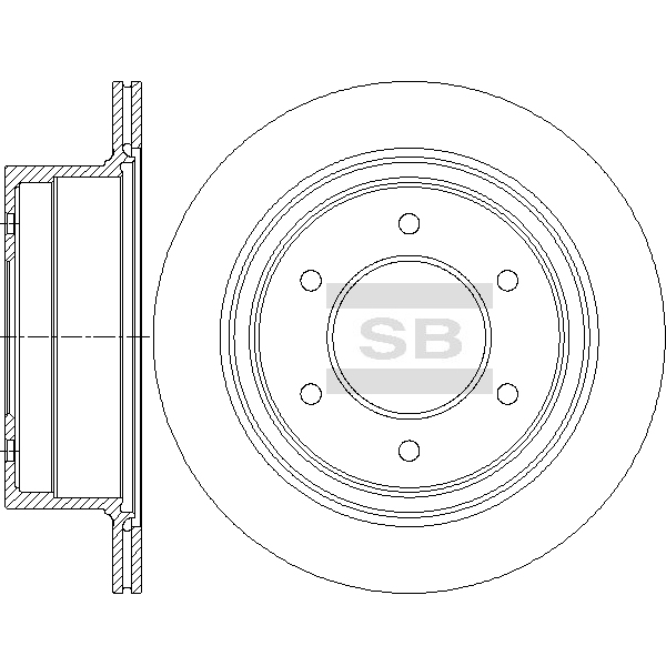 Задний тормозной диск SANGSIN SD4353