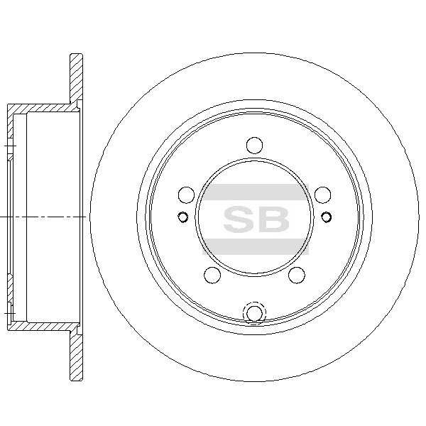 Задний тормозной диск SANGSIN SD4354