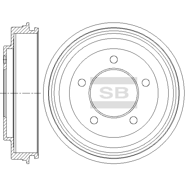 Передний тормозной диск SANGSIN SD4355
