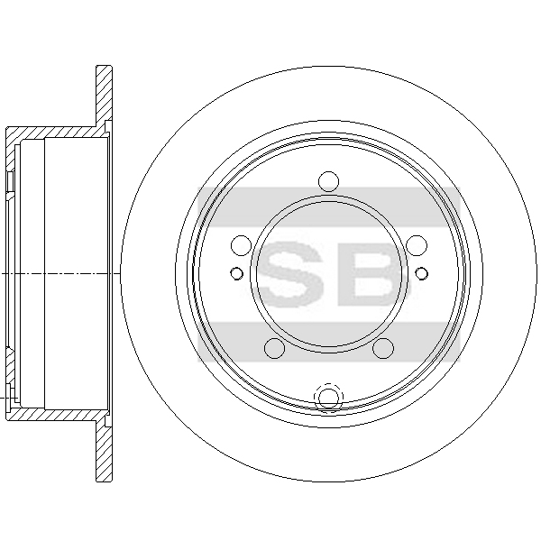 Передний тормозной диск SANGSIN SD4359