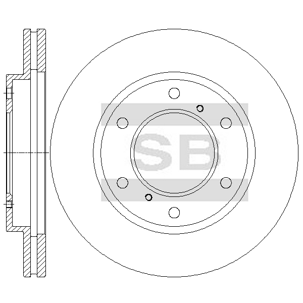 Передний тормозной диск SANGSIN SD4375