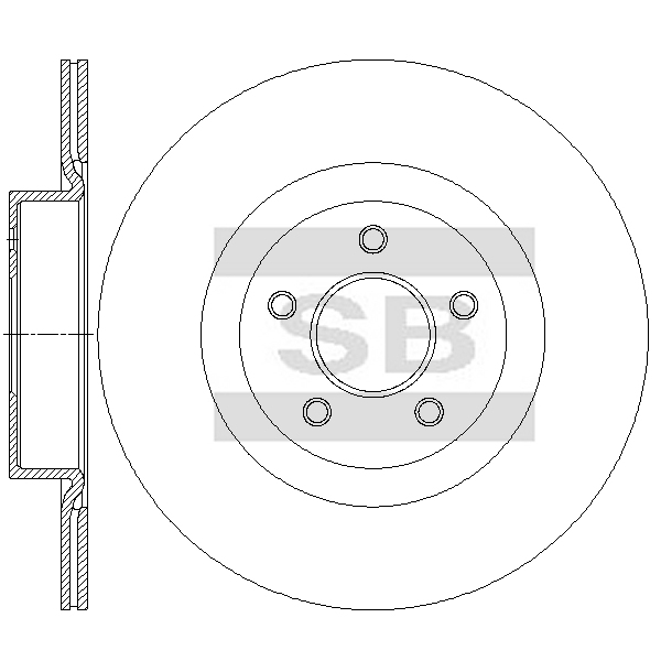 Передний тормозной диск SANGSIN SD4377