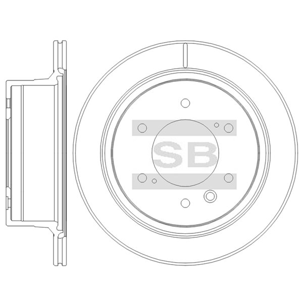 Задний тормозной диск SANGSIN SD4382