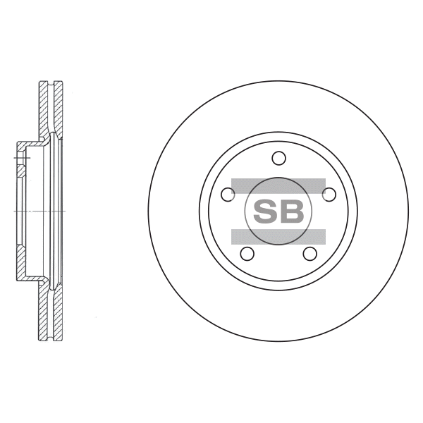 Передний тормозной диск SANGSIN SD4401