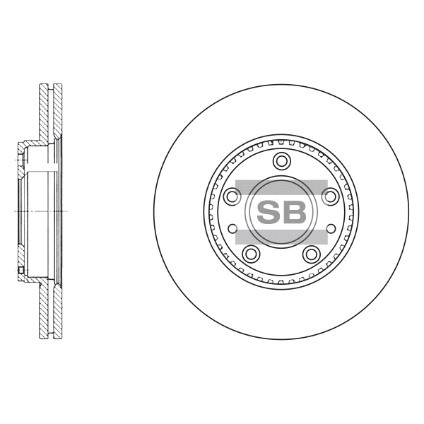 Передний тормозной диск SANGSIN SD4406