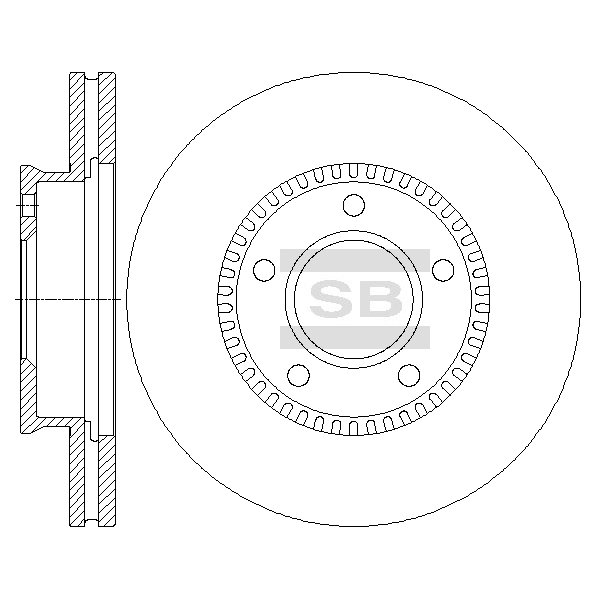 Передний тормозной диск SANGSIN SD4410