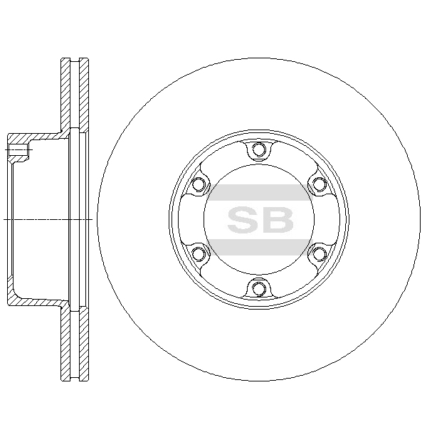 Передний тормозной диск SANGSIN SD4411