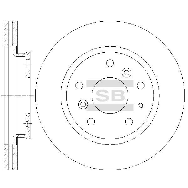 Передний тормозной диск SANGSIN SD4413