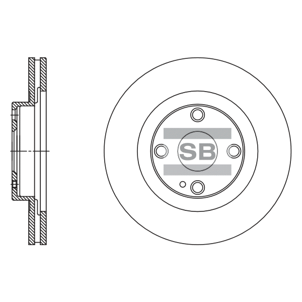 Передний тормозной диск SANGSIN SD4416