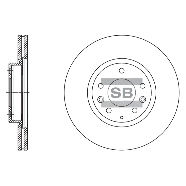 Передний тормозной диск SANGSIN SD4417