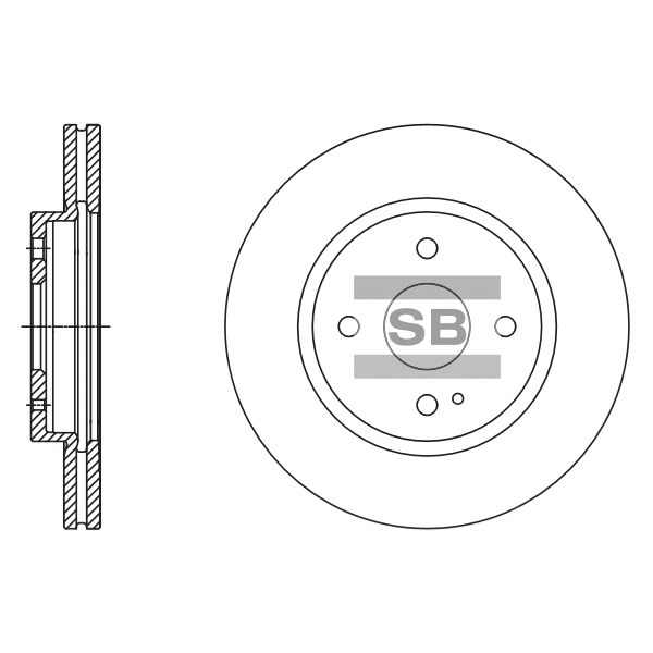 Передний тормозной диск SANGSIN SD4418