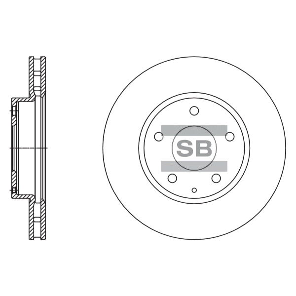 Передний тормозной диск SANGSIN SD4421