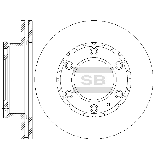 Передний тормозной диск SANGSIN SD4429