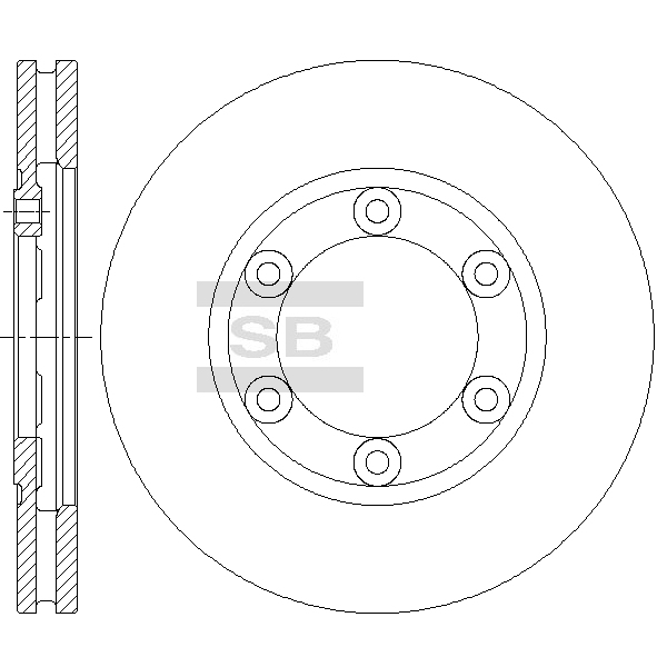 Передний тормозной диск SANGSIN SD4430