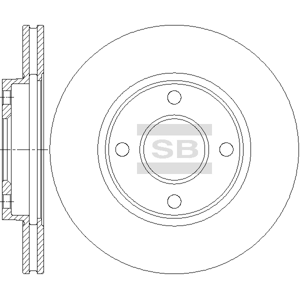 Передний тормозной диск SANGSIN SD4431