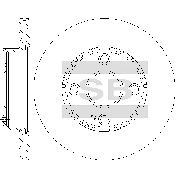 Передний тормозной диск SANGSIN SD4432