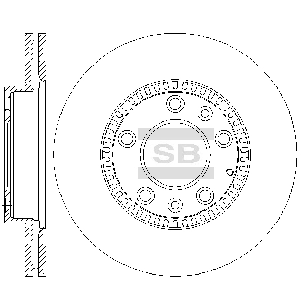 Передний тормозной диск SANGSIN SD4434