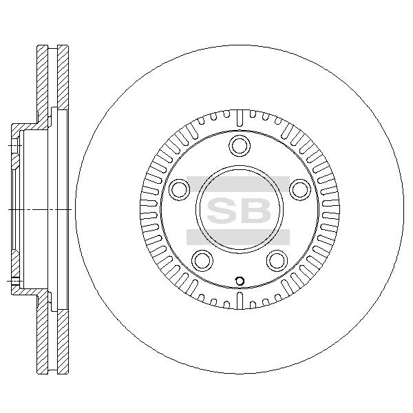 Передний тормозной диск SANGSIN SD4438