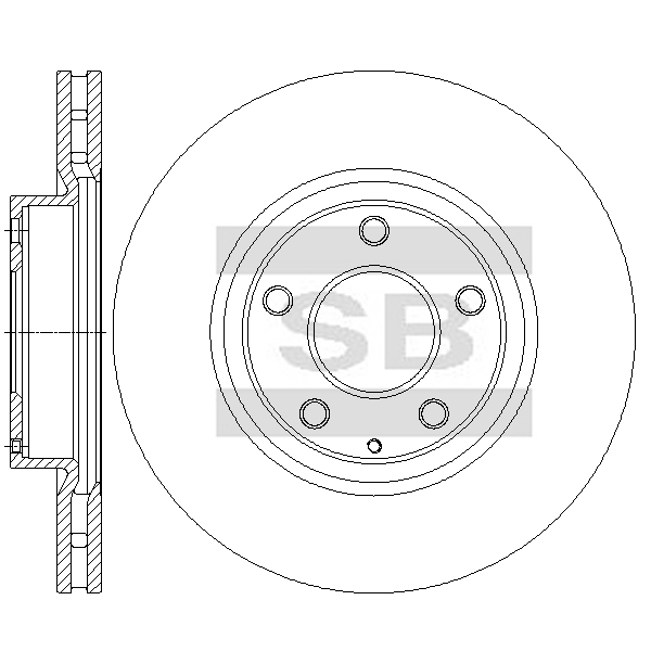 Передний тормозной диск SANGSIN SD4440