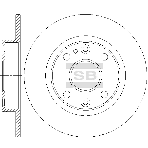 Передний тормозной диск SANGSIN SD4446