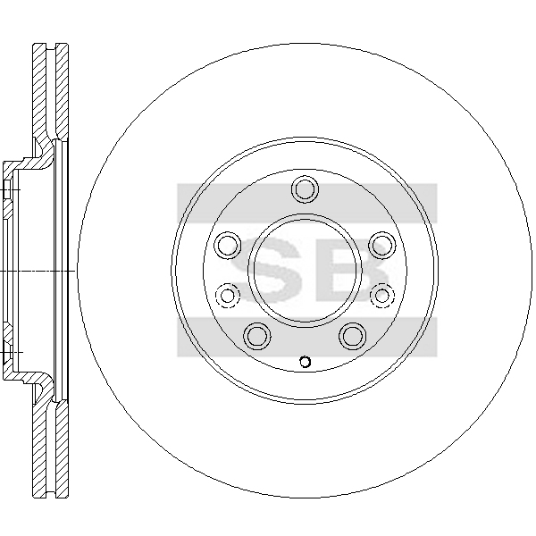 Передний тормозной диск SANGSIN SD4449