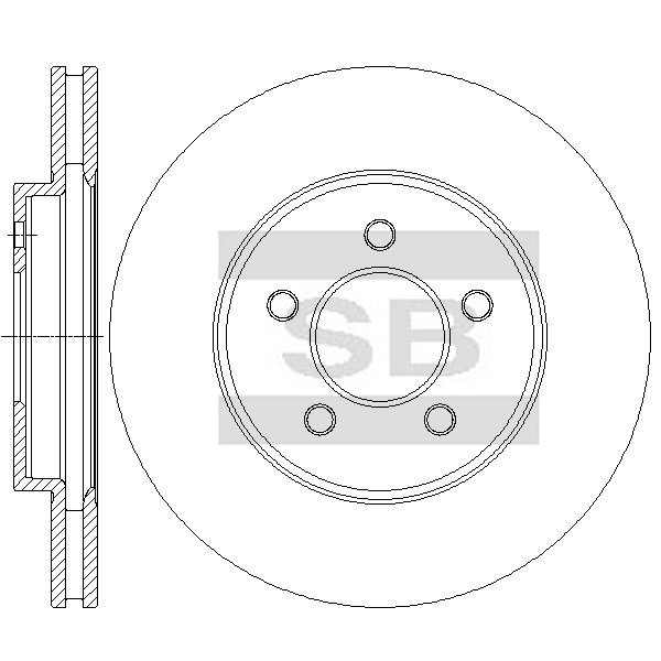Передний тормозной диск SANGSIN SD4454