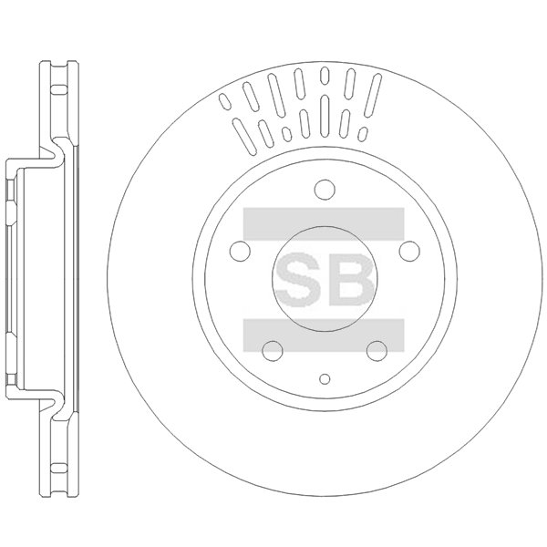 Передний тормозной диск SANGSIN SD4457