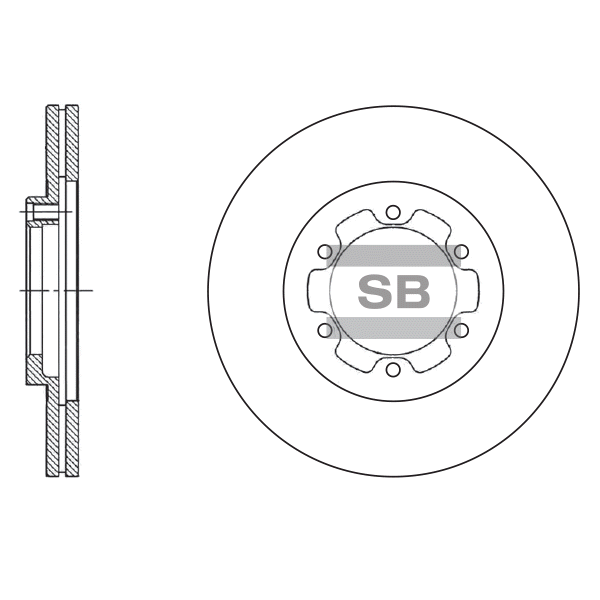 Передний тормозной диск SANGSIN SD4501