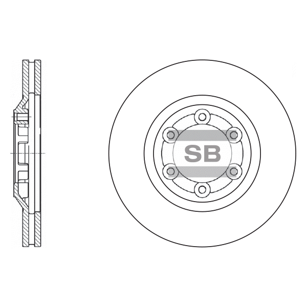 Передний тормозной диск SANGSIN SD4502
