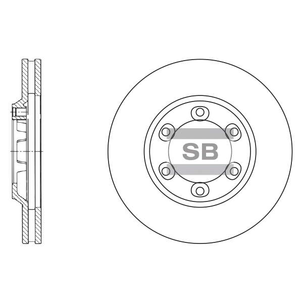 Передний тормозной диск SANGSIN SD4504