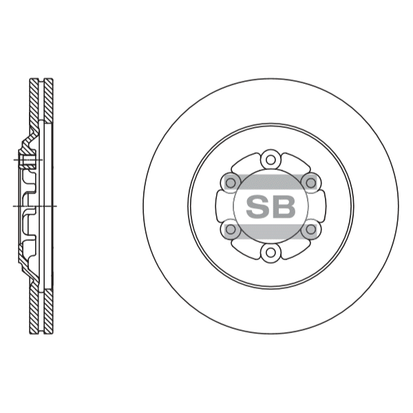 Передний тормозной диск SANGSIN SD4506