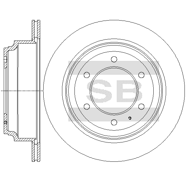 Передний тормозной диск SANGSIN SD4510