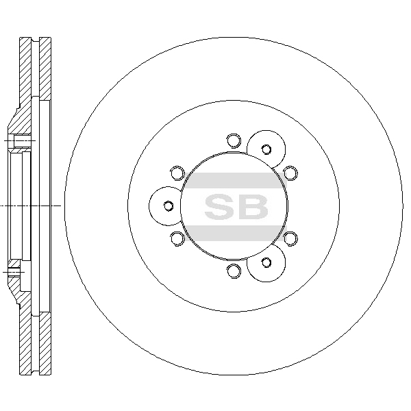Передний тормозной диск SANGSIN SD4511