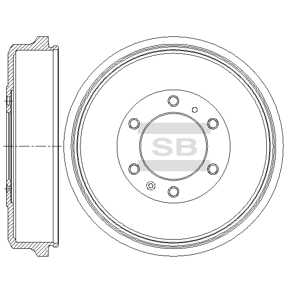 Передний тормозной диск SANGSIN SD4512