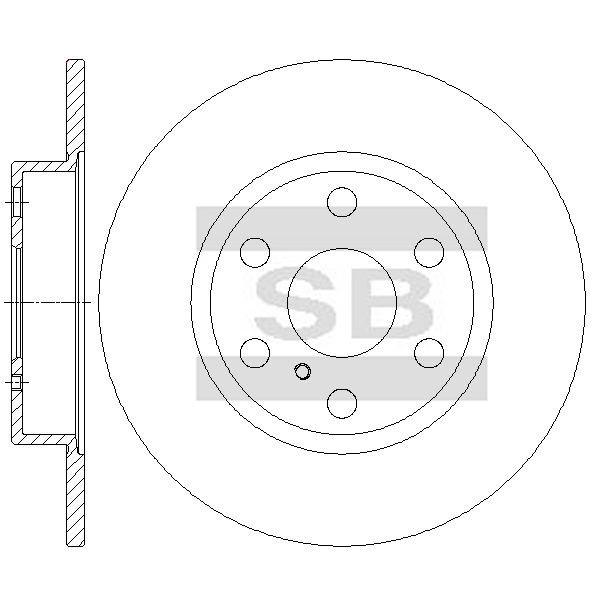 Передний тормозной диск SANGSIN SD4513