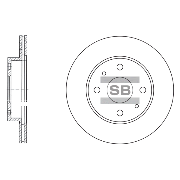 Передний тормозной диск SANGSIN SD4602