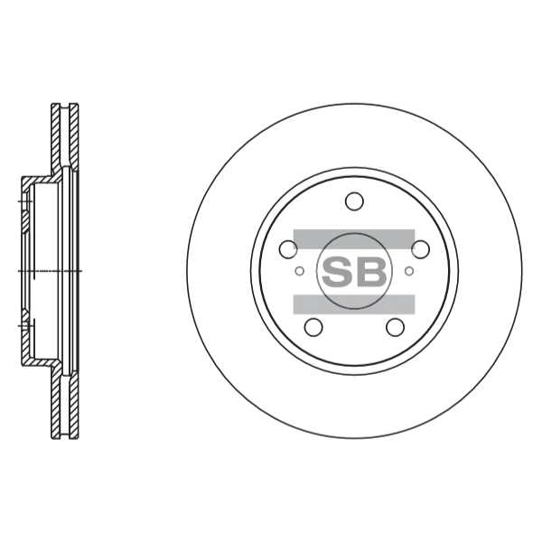 Передний тормозной диск SANGSIN SD4604