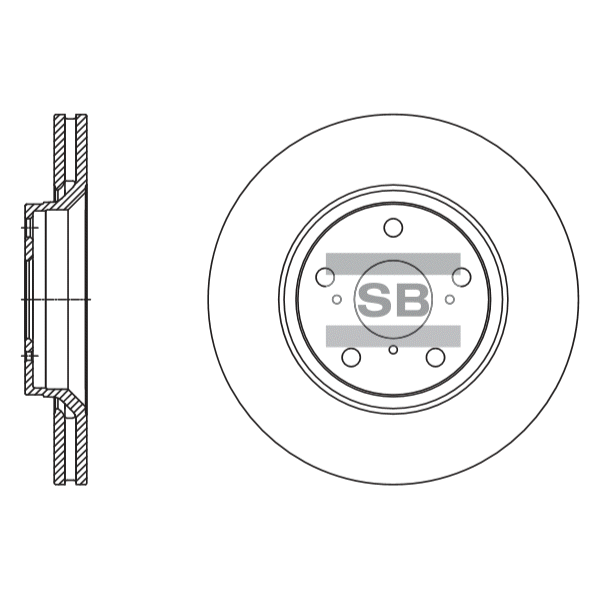 Передний тормозной диск SANGSIN SD4605