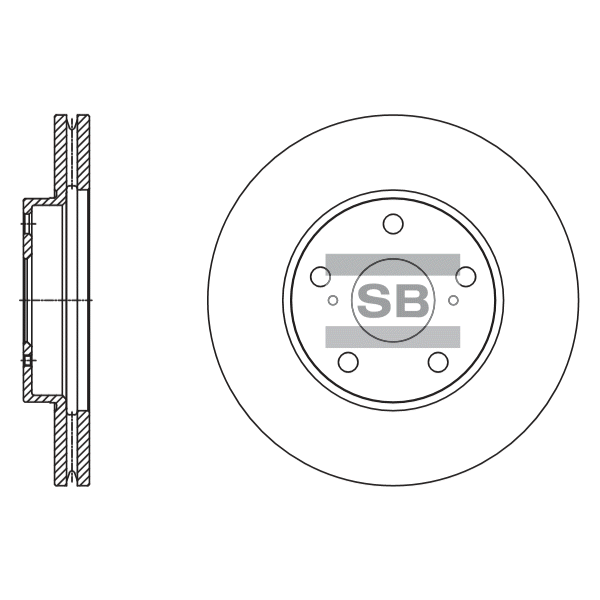 Передний тормозной диск SANGSIN SD4607