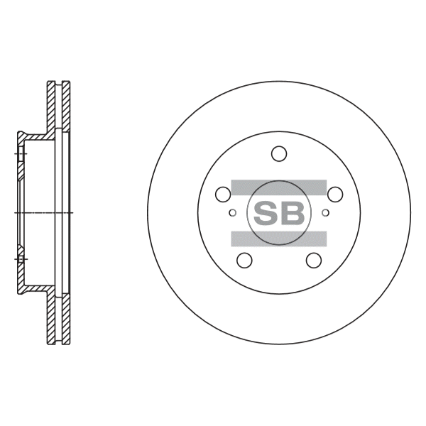 Передний тормозной диск SANGSIN SD4610