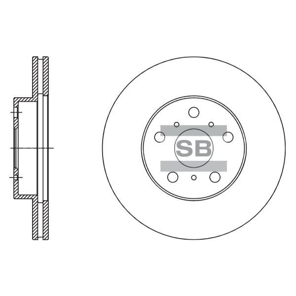 Передний тормозной диск SANGSIN SD4611