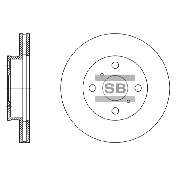 Передний тормозной диск SANGSIN SD4613