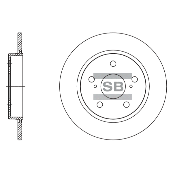 Передний тормозной диск SANGSIN SD4615