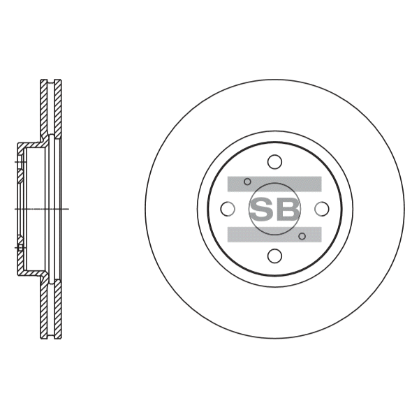 Передний тормозной диск SANGSIN SD4617