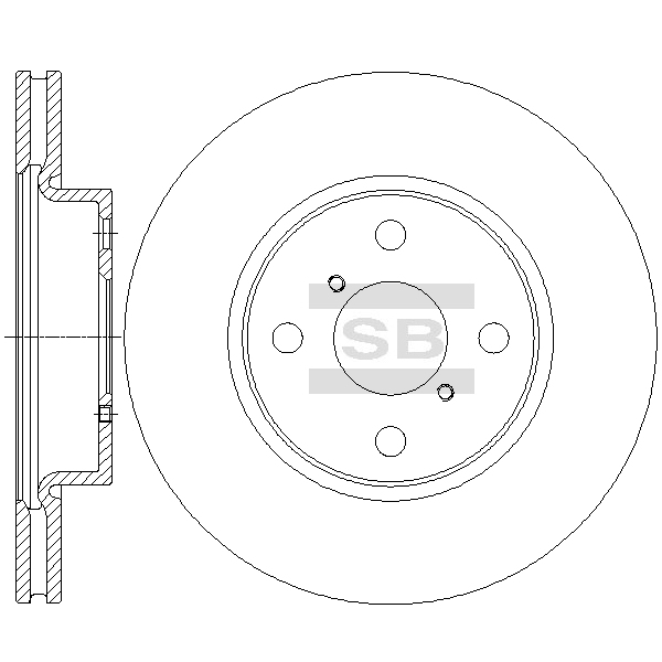 Передний тормозной диск SANGSIN SD4620